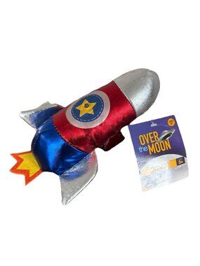Over The Moon Light Up Plush Slap Bracelet for Kids Rocket W/light up beam
